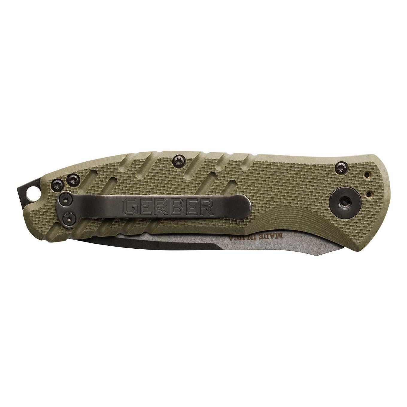 Gerber Gear Propel Auto - OD Green, Stonewash, Plain Edge