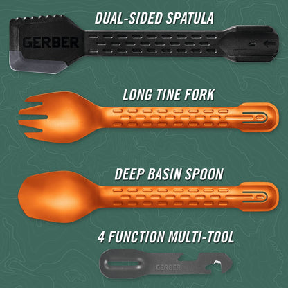 Gerber Gear ComplEAT Utensil Set - Burnt Orange