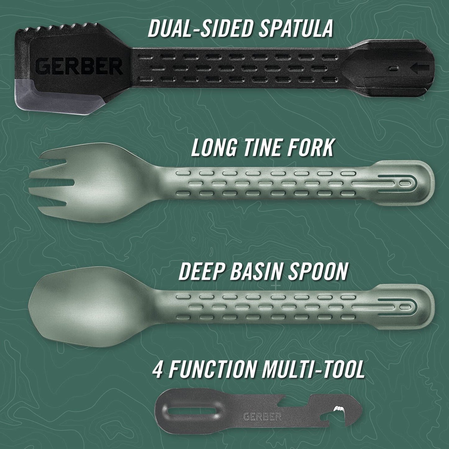 Gerber Gear ComplEAT Utensil Set - Baltic Haze