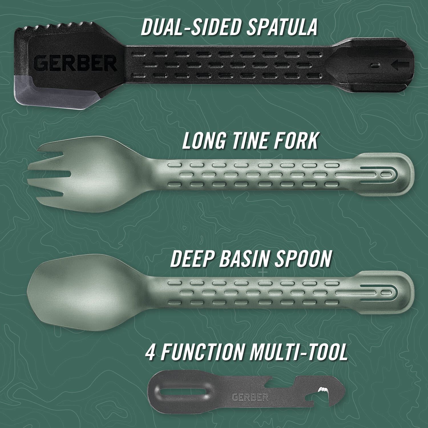 Gerber Gear ComplEAT Utensil Set - Baltic Haze